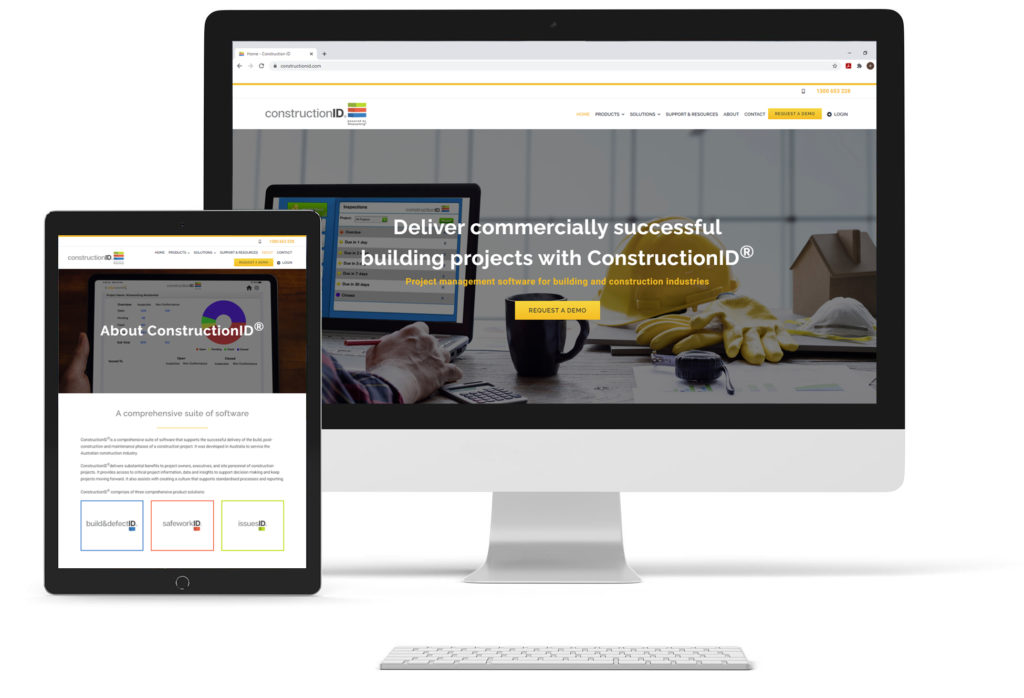 ConstructionID website screenshot
